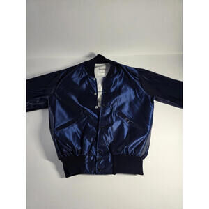 Vintage DeLong Flight Jacket MA-1 Style Featuring P-51 Mustang Large